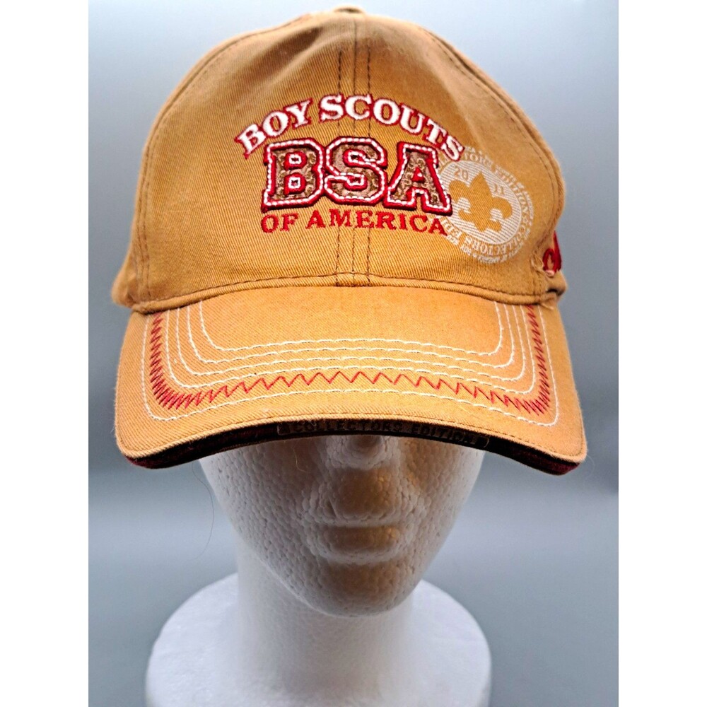 2011 Boy Scouts of America BSA Collectors Edition Hat Tan Brown Embroidered Cap